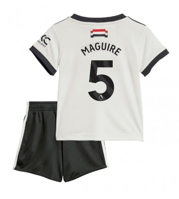 Manchester United Harry Maguire #5 Tercera Equipación Niños 2024-25 Manga Corta (+ Pantalones cortos)